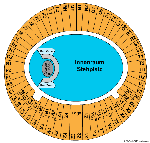 Olympiastadion - Munich U2 Seating Chart